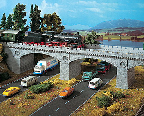 Vollmer 42551  Мост  400x77x102 mm  H0 ― Zugmodell -- Модели железных дорог ведущих фирм: Piko, Roco, Noch, Vollmer, Faller, Auhagen, Trix, Tillig, Busch