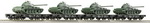 Roco 37584 вагон Набор из 4 вагонов с танками DR Ep.IV TT