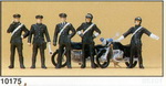 Preiser 10175 фигурки 2 мотоциклиста милиционера  H0