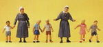 Preiser 10533 фигурки Сестры  милосердия с детьми  H0
