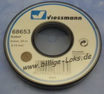Viessmann 68653  кабель 25 m. 0.14 mm². braun