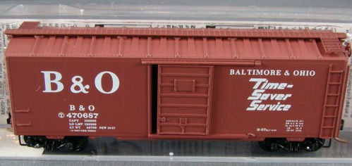 Micro Trains 20346 вагон 40`крытый вагон Baltimore&Ohio  N ― Zugmodell -- Модели железных дорог ведущих фирм: Piko, Roco, Noch, Vollmer, Faller, Auhagen, Trix, Tillig, Busch