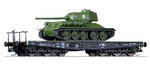 Tillig 15620 вагон + Panzer T34/85 CSD Ep.III TT