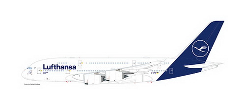 Herpa 612319  A380 Lufthansa  1:250 ― Zugmodell -- Модели железных дорог ведущих фирм: Piko, Roco, Noch, Vollmer, Faller, Auhagen, Trix, Tillig, Busch